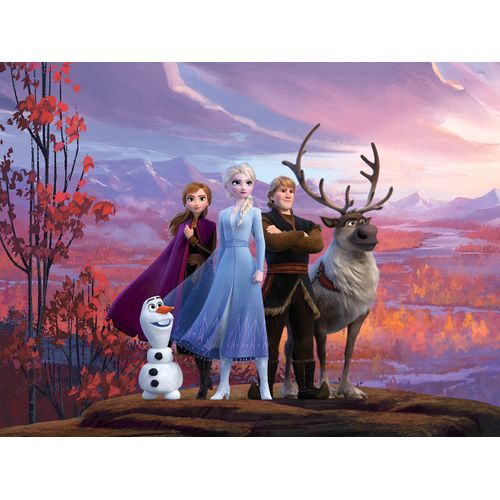 Disney Fotobehang Frozen Paars, Oranje En Blauw - 360 X 270 Cm - 600596
