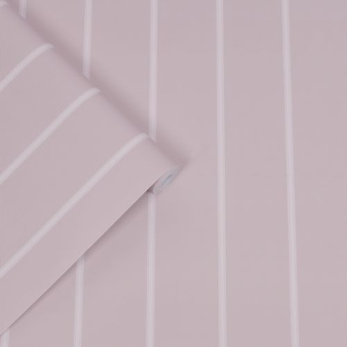 Laura Ashley Vliesbehang | Saltram Stripe Pale Amethyst | Licht Paars | Strepen | 10mx52cm
