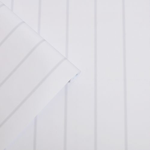 Laura Ashley Vliesbehang | Saltram Stripe Sugared Grey | Licht Grijs | Strepen | 10mx52cm